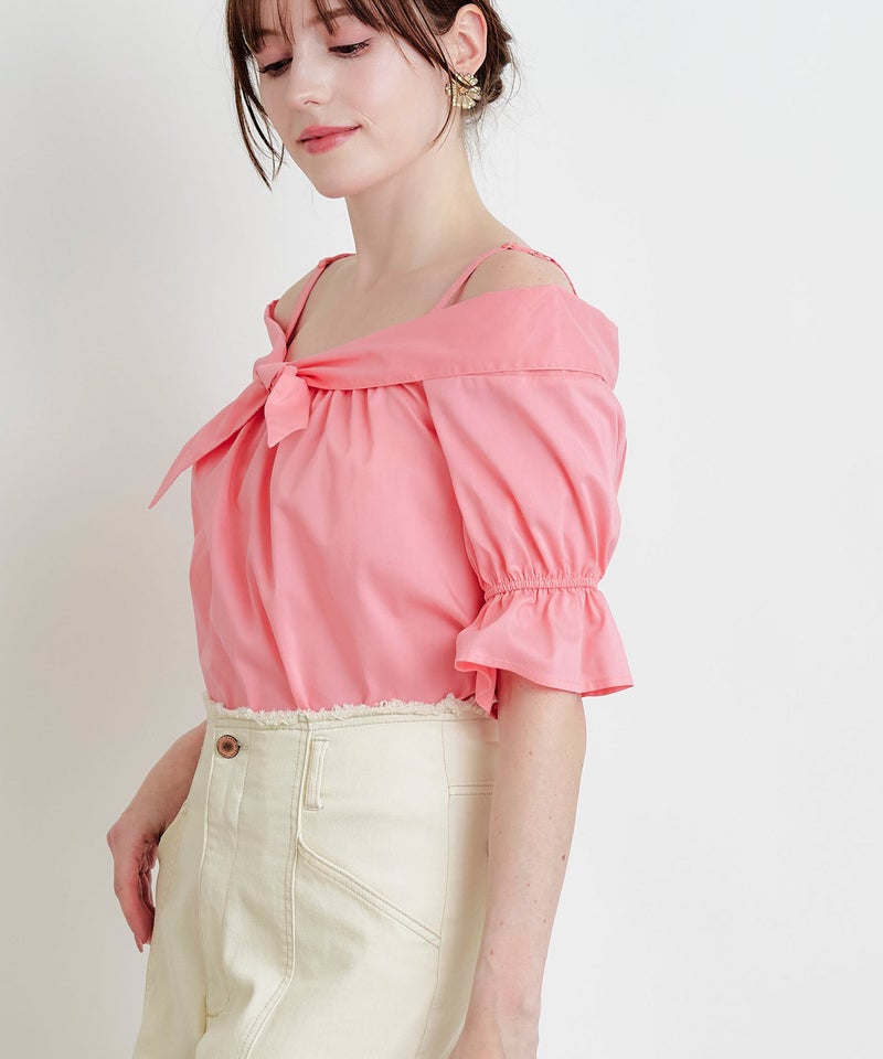 model：H160　着用サイズ：M　ピンク