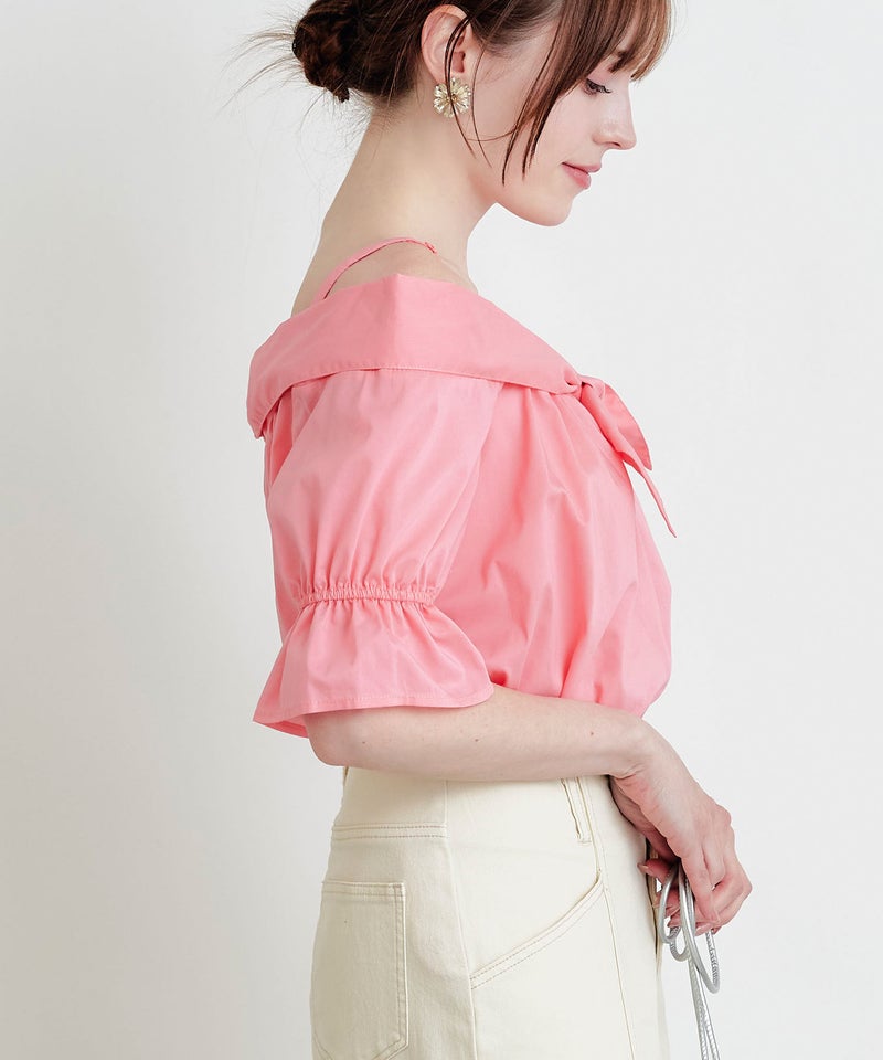 model：H160　着用サイズ：M　ピンク