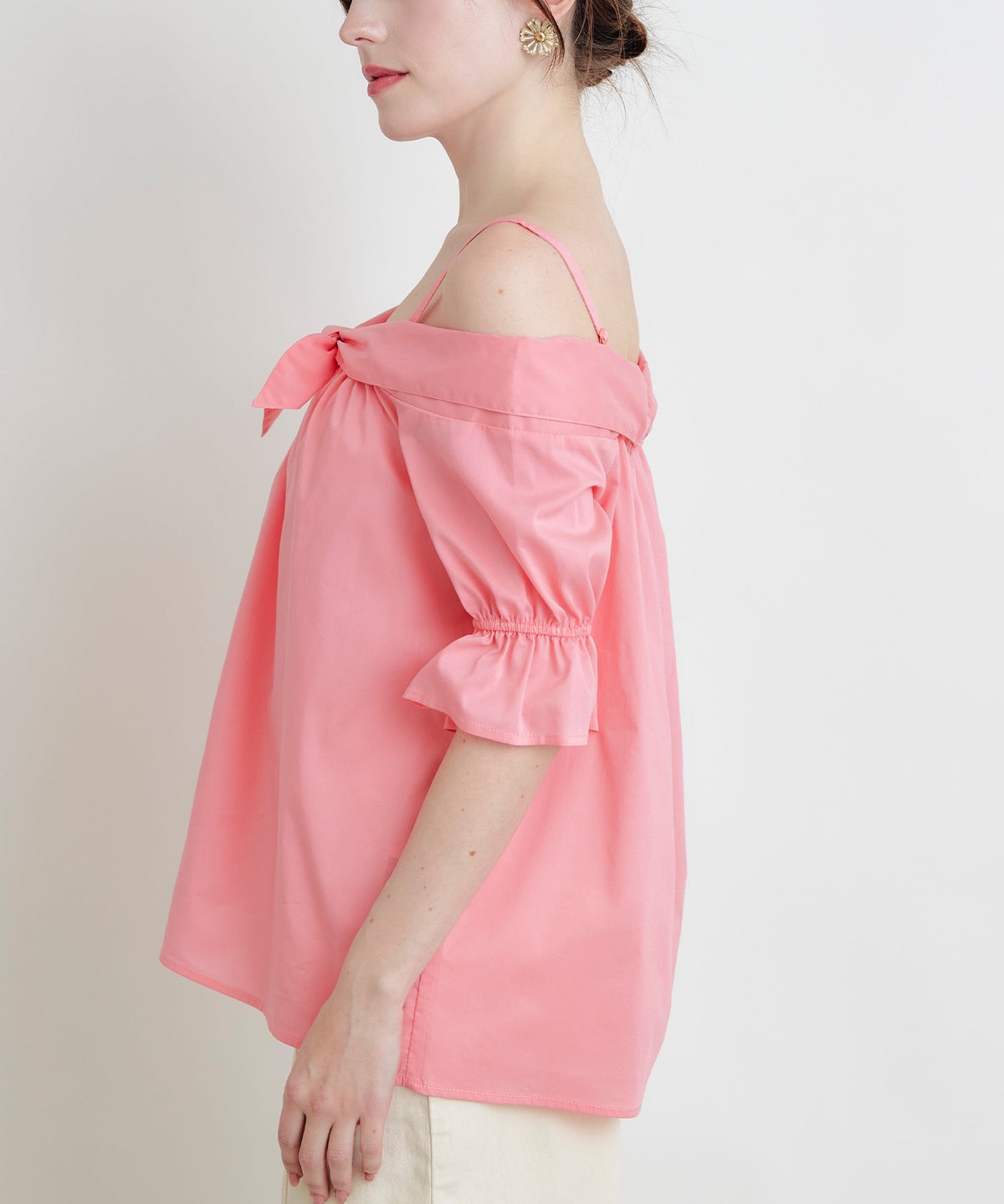 model：H160　着用サイズ：M　ピンク