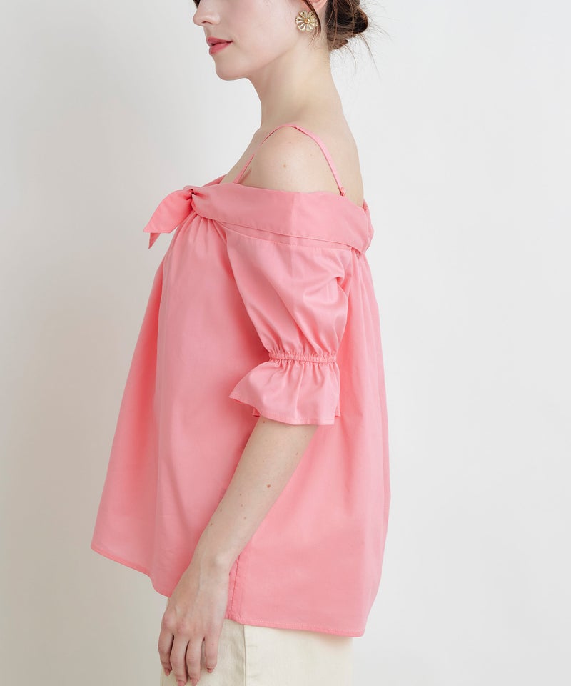 model：H160　着用サイズ：M　ピンク