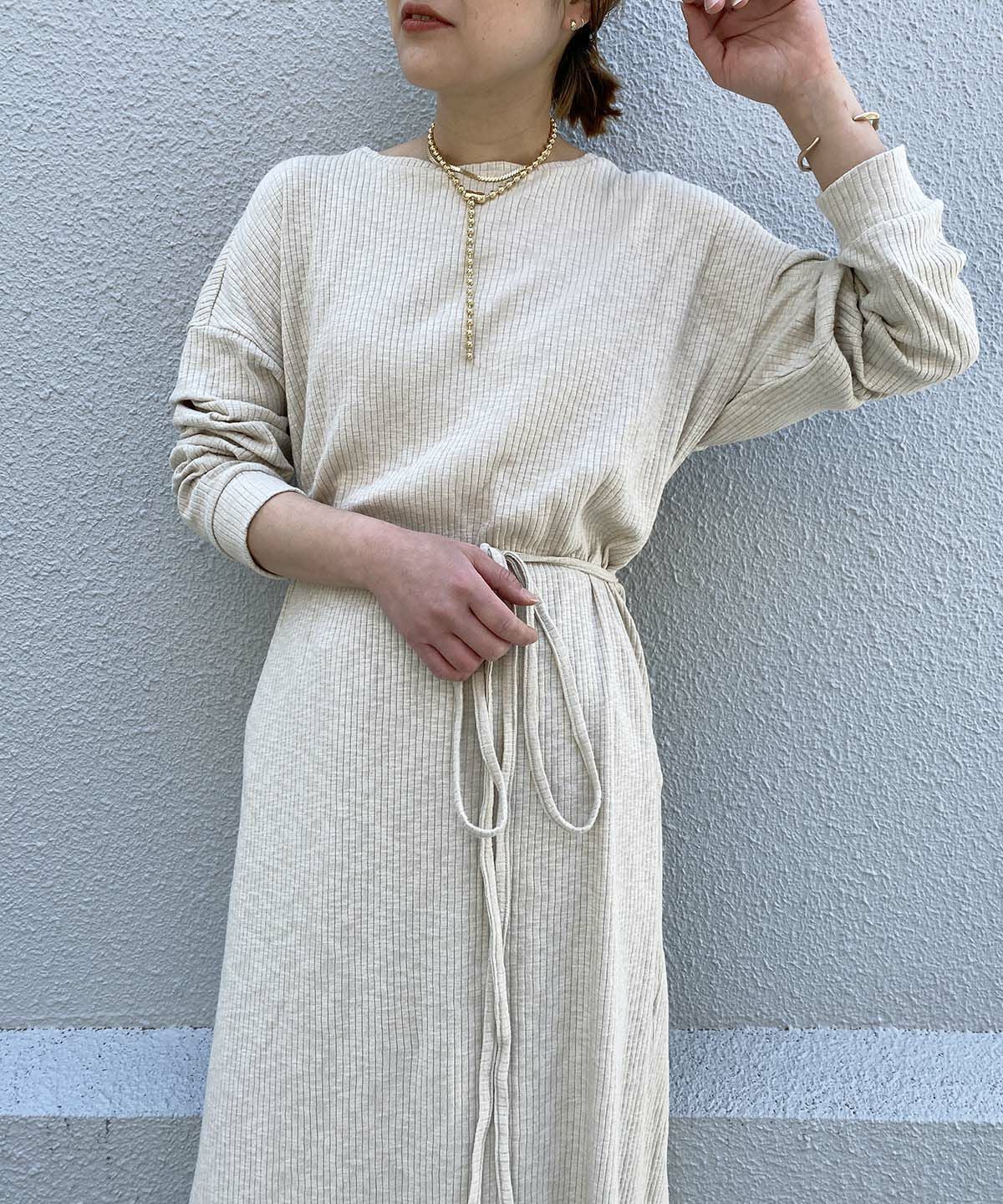 model：H164　着用サイズ：M　ベージュ　パターンA