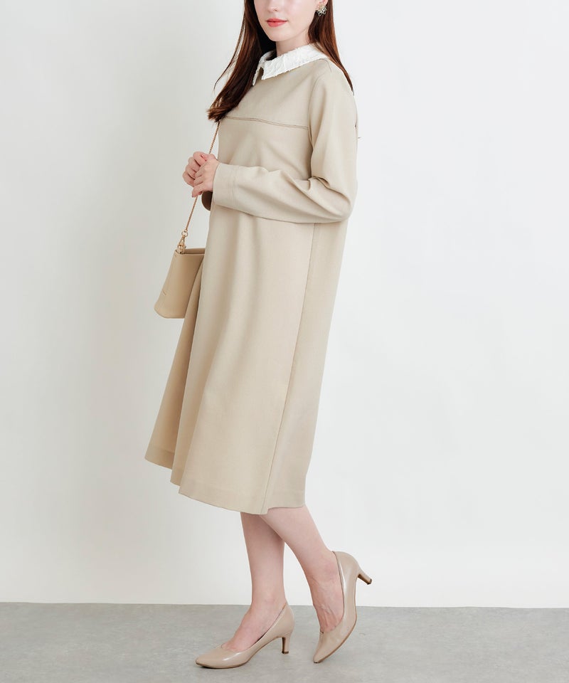 model：H160　着用サイズ：M　ベージュ