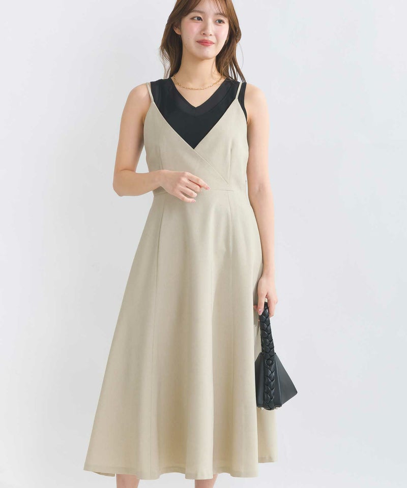 model：H165　着用サイズ：M　ベージュ