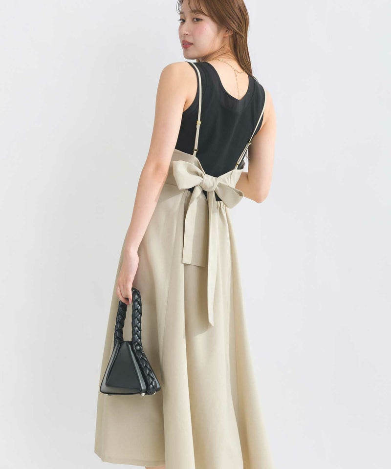 model：H165　着用サイズ：M　ベージュ