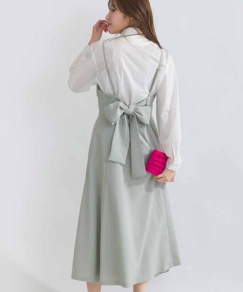 model：H165　着用サイズ：M　ライトグレー