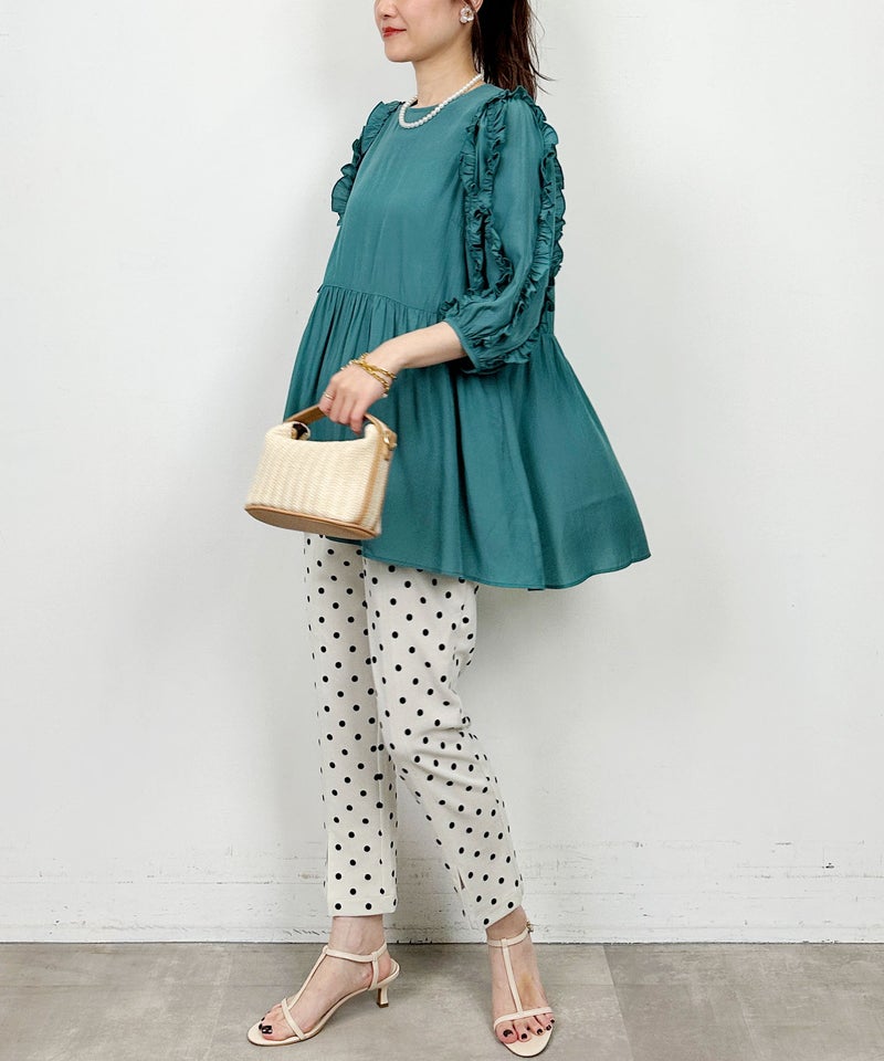 model：H164　着用サイズ：M　ダークグリーン