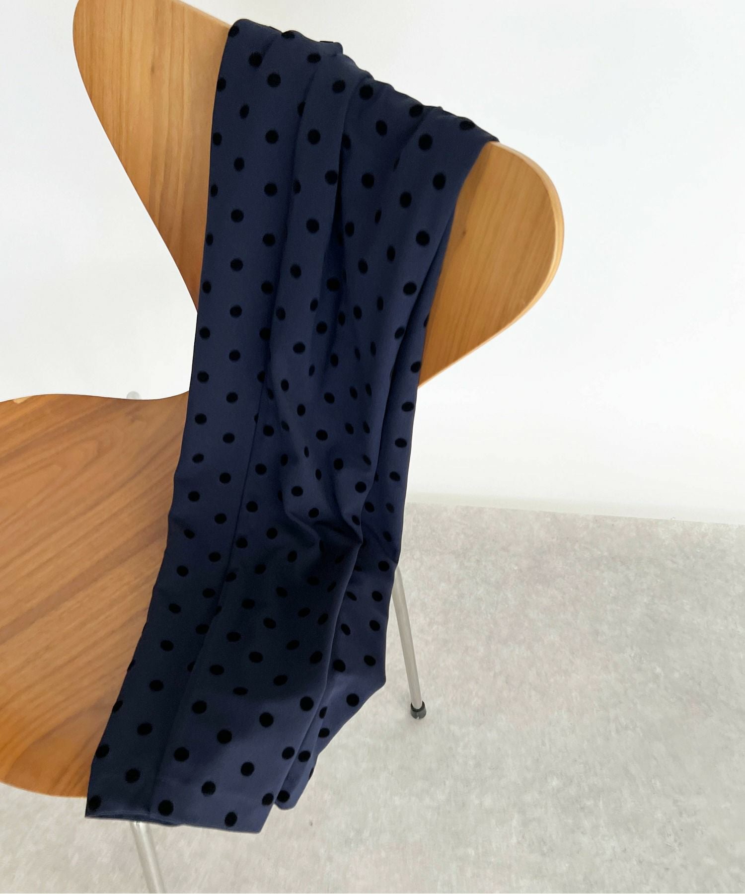 【美品】ノップドゥノッド　ラミーPolka フロックプリント　タックキュロット セットアップ可能】フロッキードットストレッチパンツ | PICCIN
