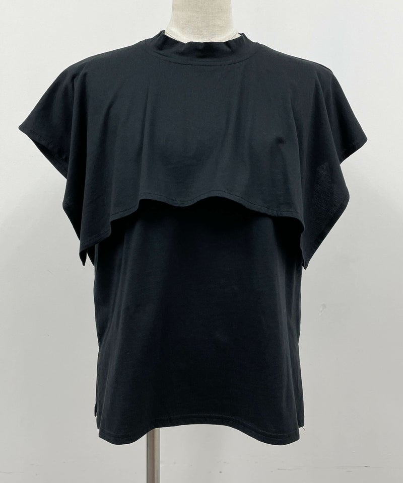 着用トルソーサイズ：B80, W60, H86 (Mサイズ着用）ブラック