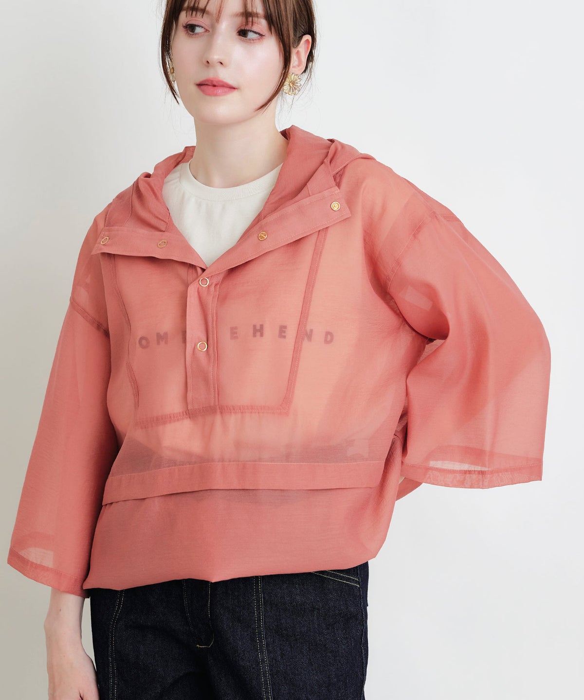 model：H160　着用サイズ：M　テラコッタ