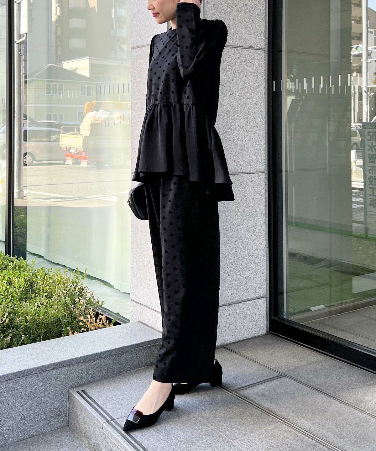 model：H164　着用サイズ：M　ブラック　セットアップで（TOPS：900090）
