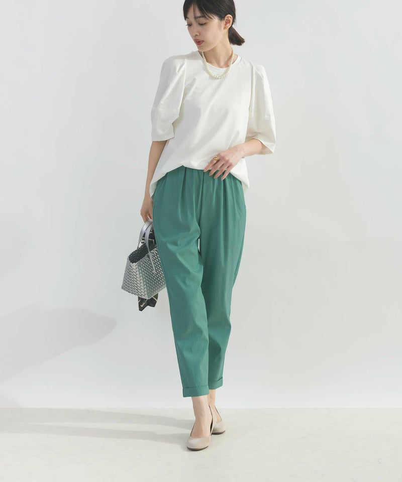 model：H162　着用サイズ：M　グリーン