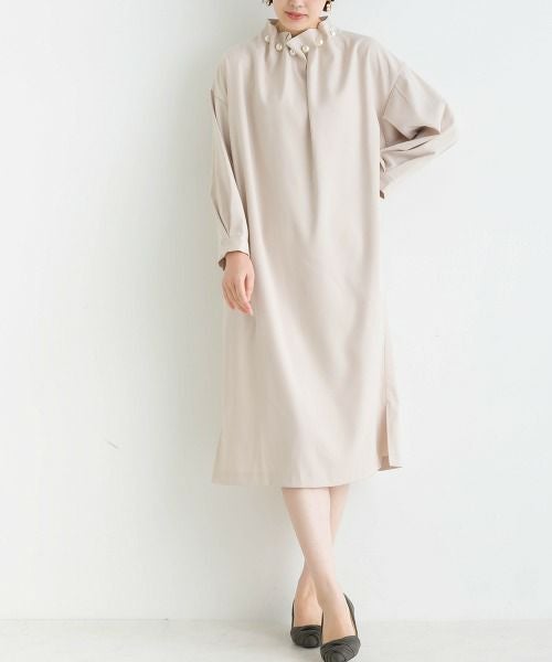 model：H162　着用サイズ：M　ベージュ