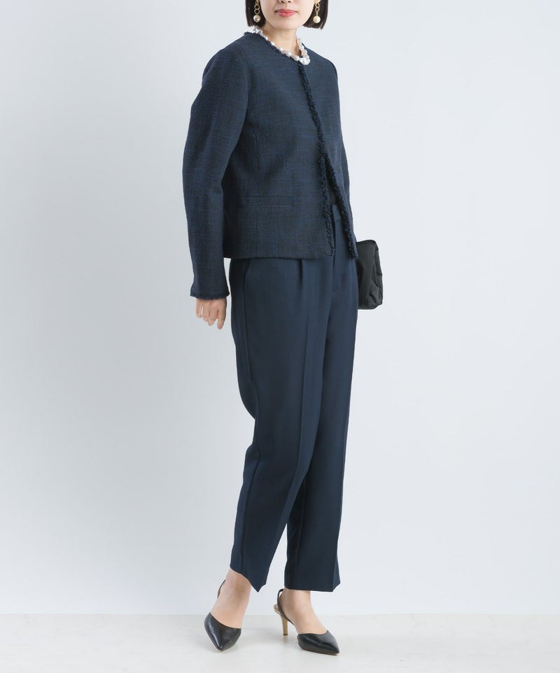 model：162cm　着用サイズ：M　ネイビー