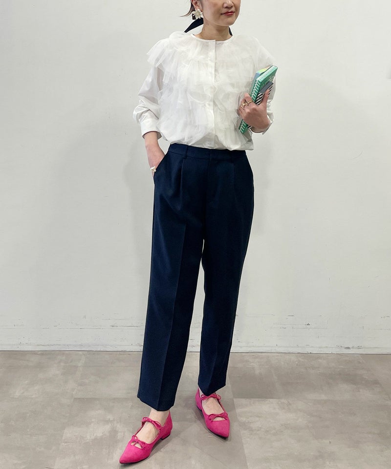 model：164cm　着用サイズ：L　ネイビー