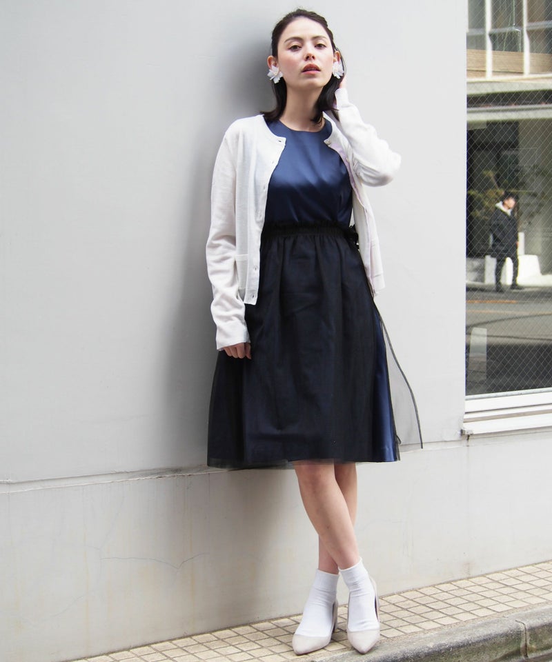 model：H160　着用サイズ：M　ネイビー