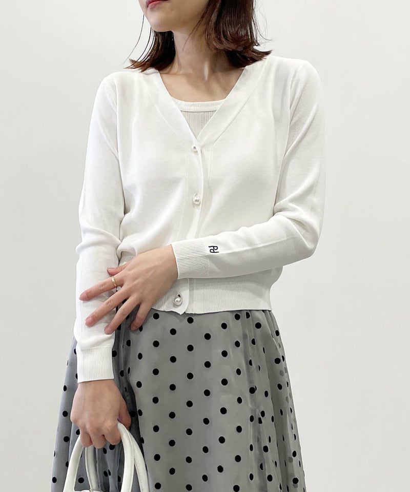 model：H164　着用サイズ：M　オフホワイト