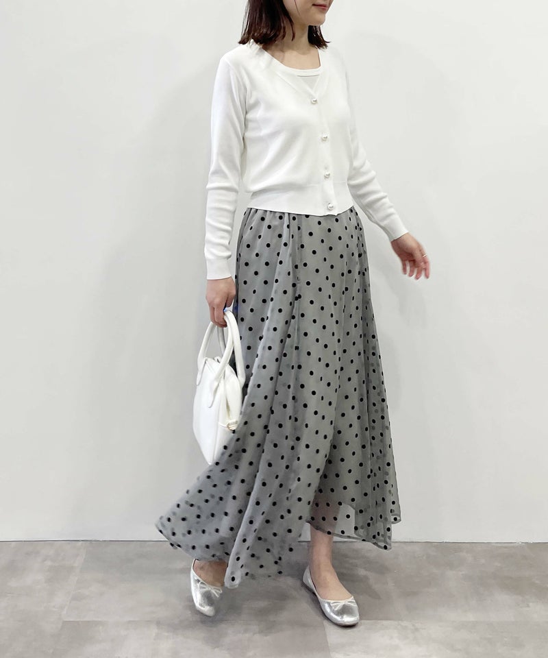 model：H164　着用サイズ：M　オフホワイト