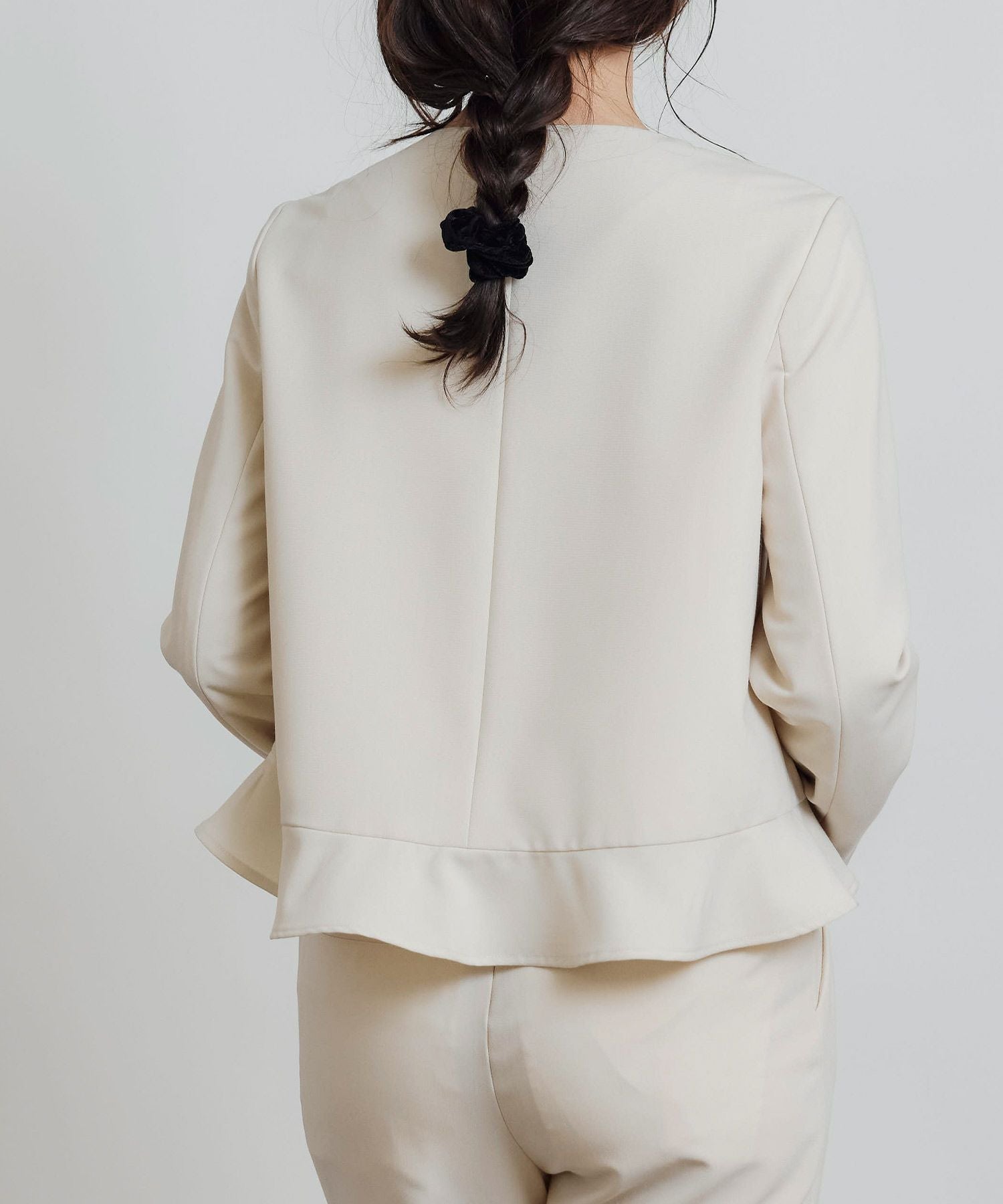 セットアップ可能】ペプラムパールジャケット | PICCIN (ピッチン