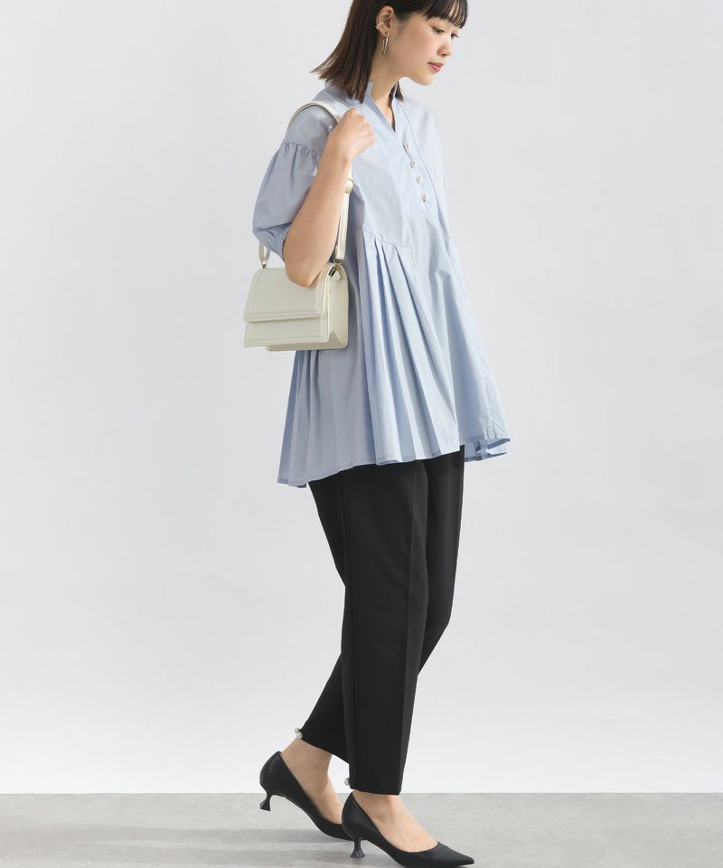 model：H162　着用サイズ：M　サックスブルー