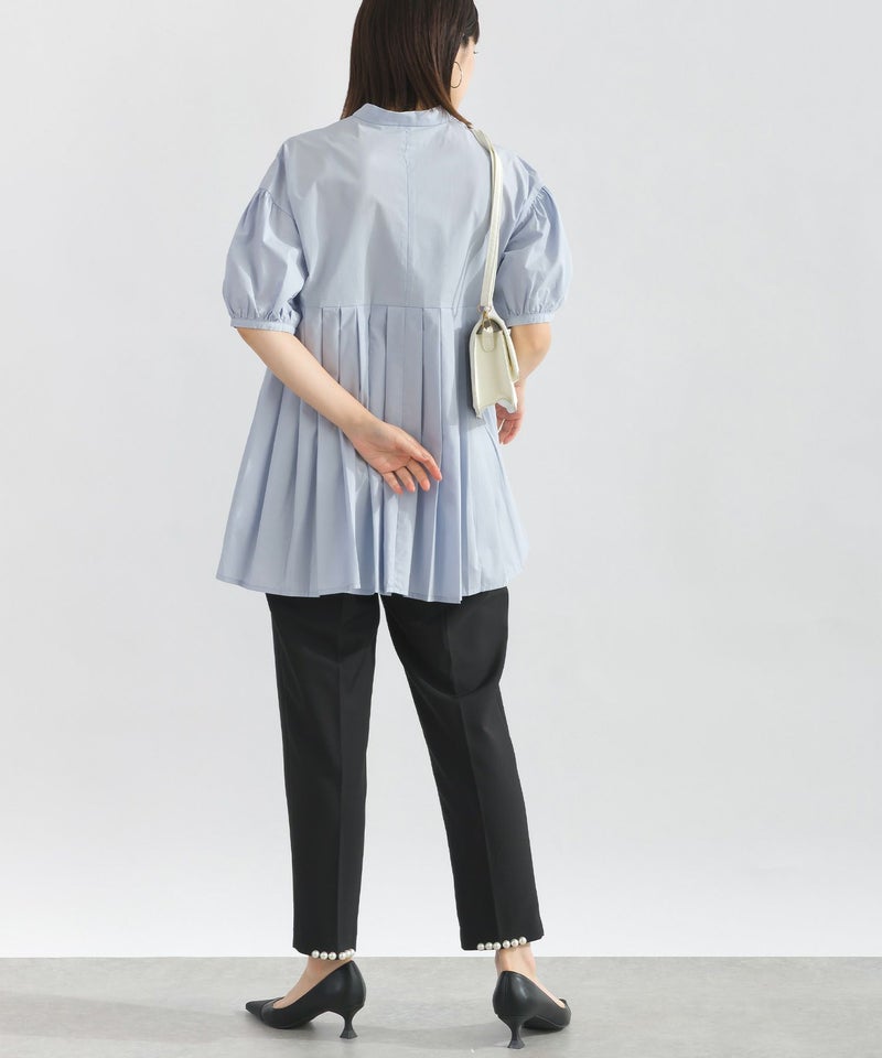 model：H162　着用サイズ：M　サックスブルー