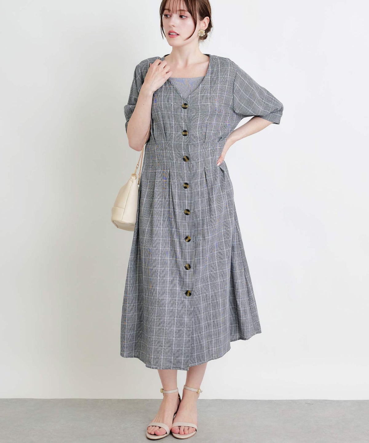 model：H160　着用サイズ：M　ブラック系その他