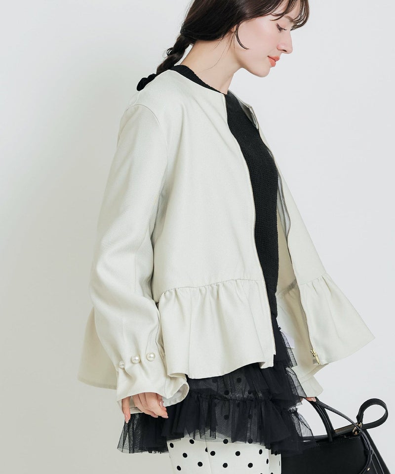 model：H155　着用サイズ：M　アイボリー