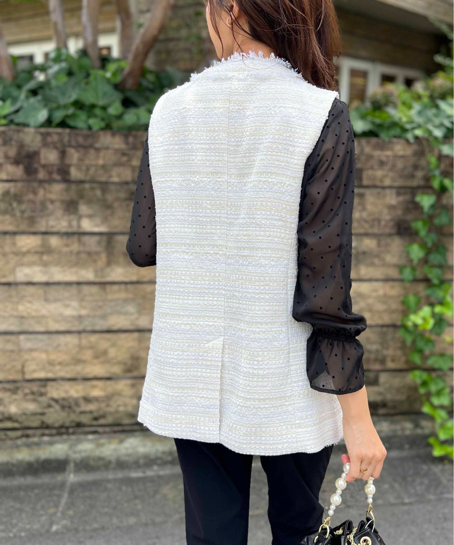 美品♡ イエナ ツイードジレ パールボタン ブラック 定価29,700円 パールボタンツイードジレ | PICCIN (ピッチン) 公式通販