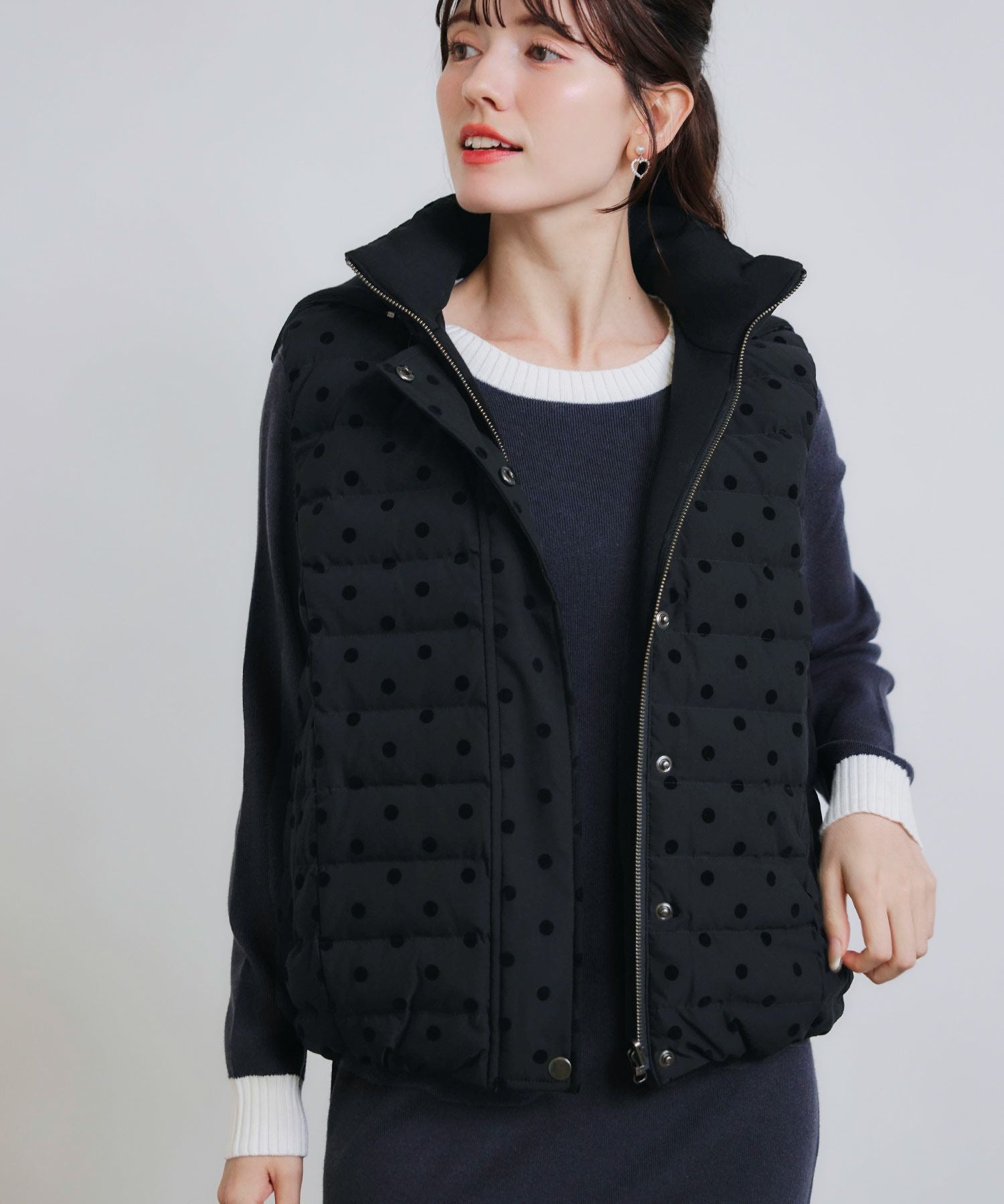 Amina Rubinacci アミナ・ルビナッチ フーディー ダウンベスト Amina Rubinacci アミナ・ルビナッチ RUBENSON フーディー ダウン