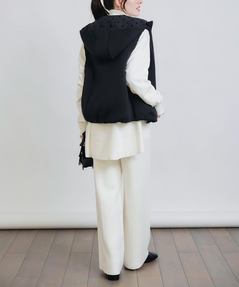 model：H155　着用サイズ：M　裏　フードあり