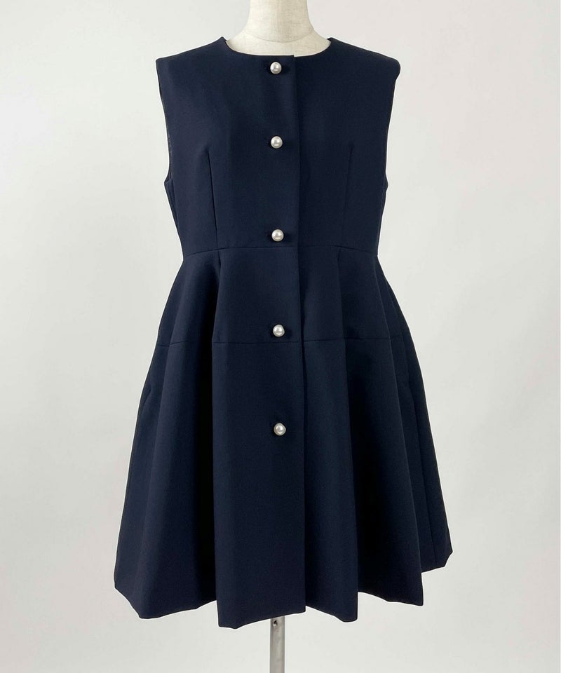 着用トルソーサイズ：B80, W60, H86 (Mサイズ着用）ネイビー