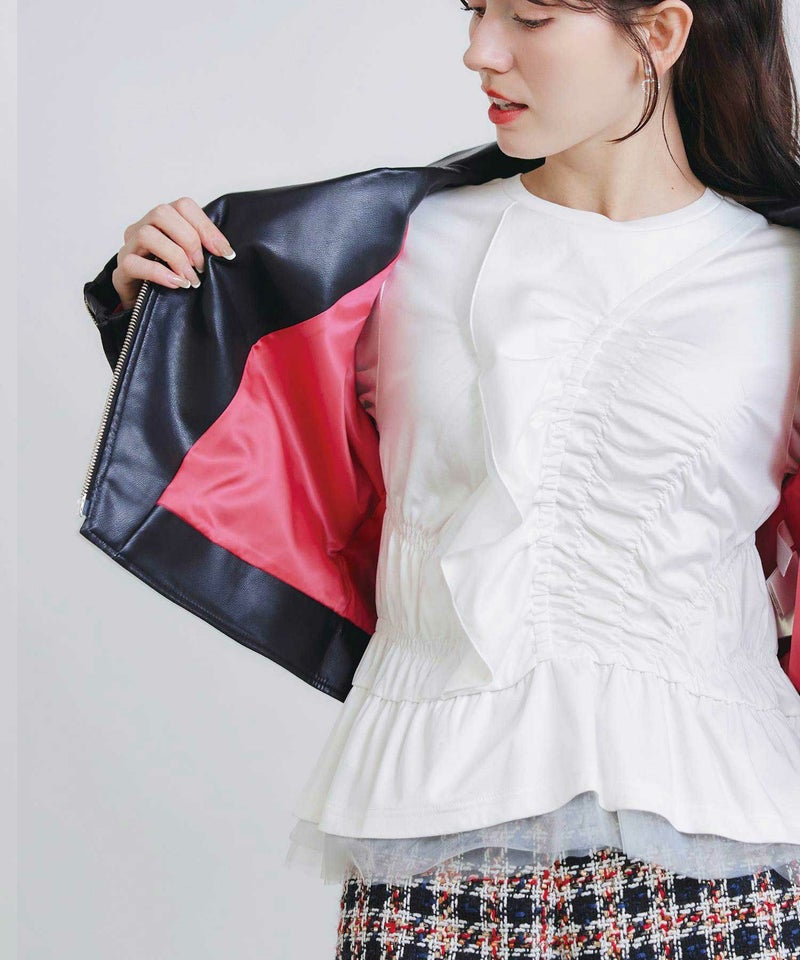 model：H155　着用サイズ：M　ブラック