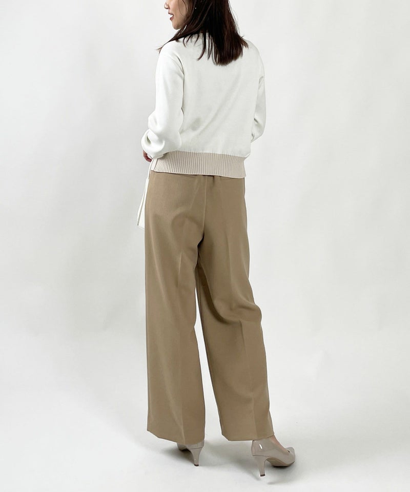 model：H164　着用サイズ：M　オフホワイト