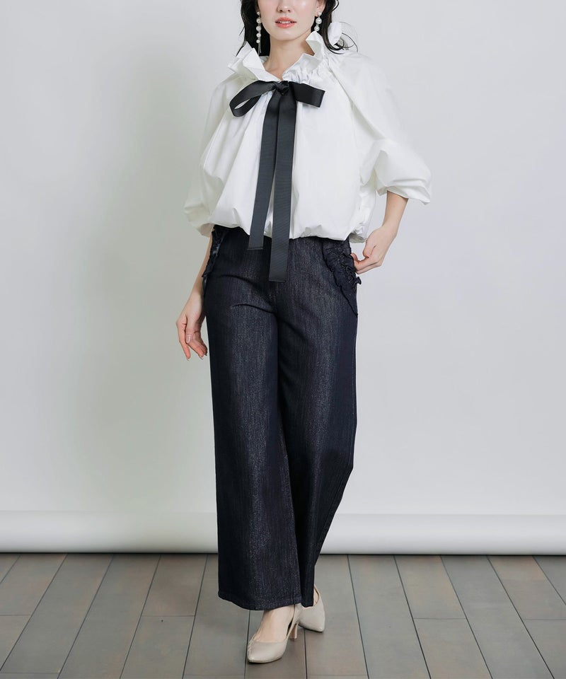 model：H155　着用サイズ：M　ホワイト系その他