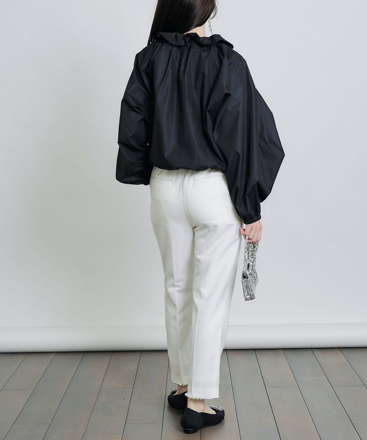 model：H155　着用サイズ：M　ブラック