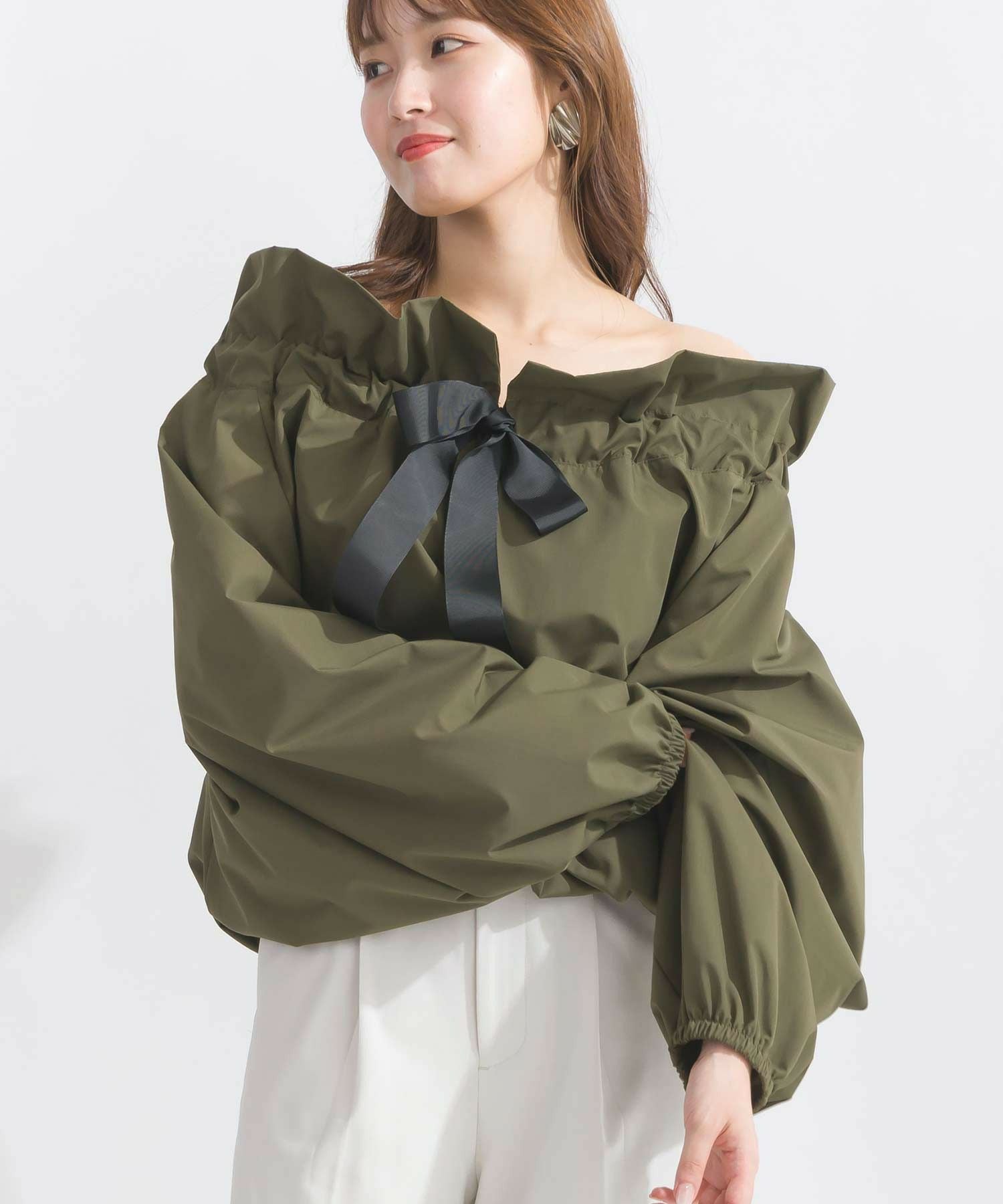 ビッグカラーグログランリボンブラウス | PICCIN (ピッチン) 公式通販