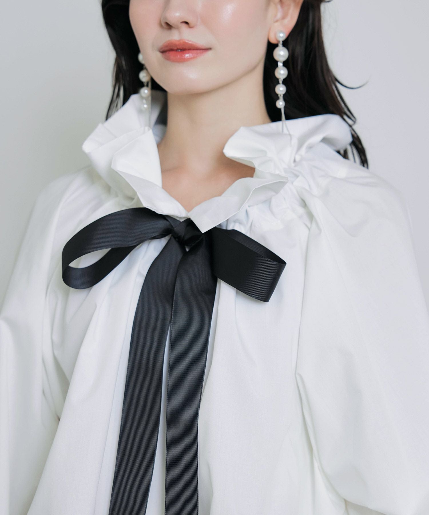 ビッグカラーグログランリボンブラウス | PICCIN (ピッチン) 公式通販