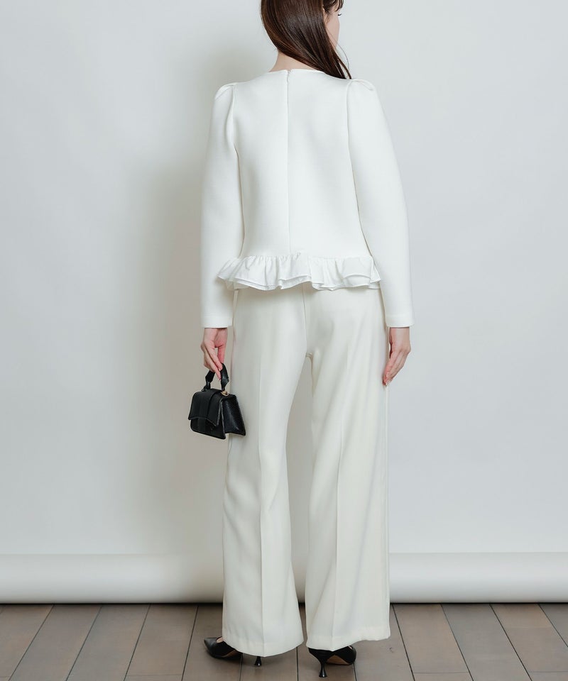 model：H160　着用サイズ：M　オフホワイト