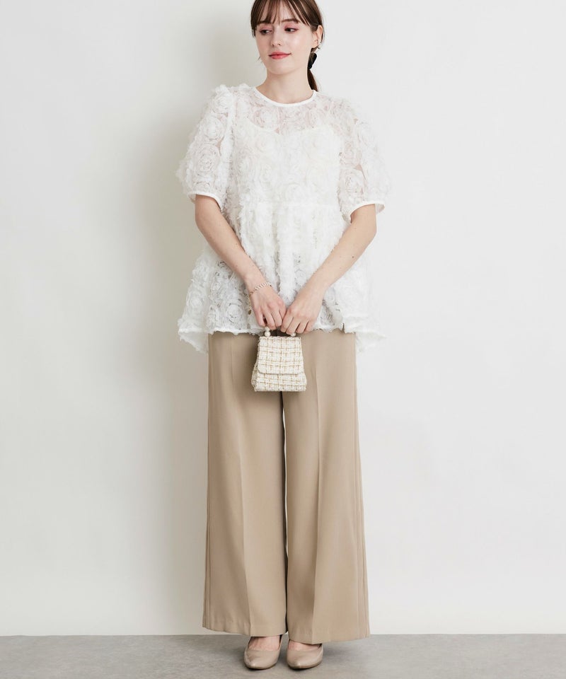 model：H160　着用サイズ：M　ベージュ