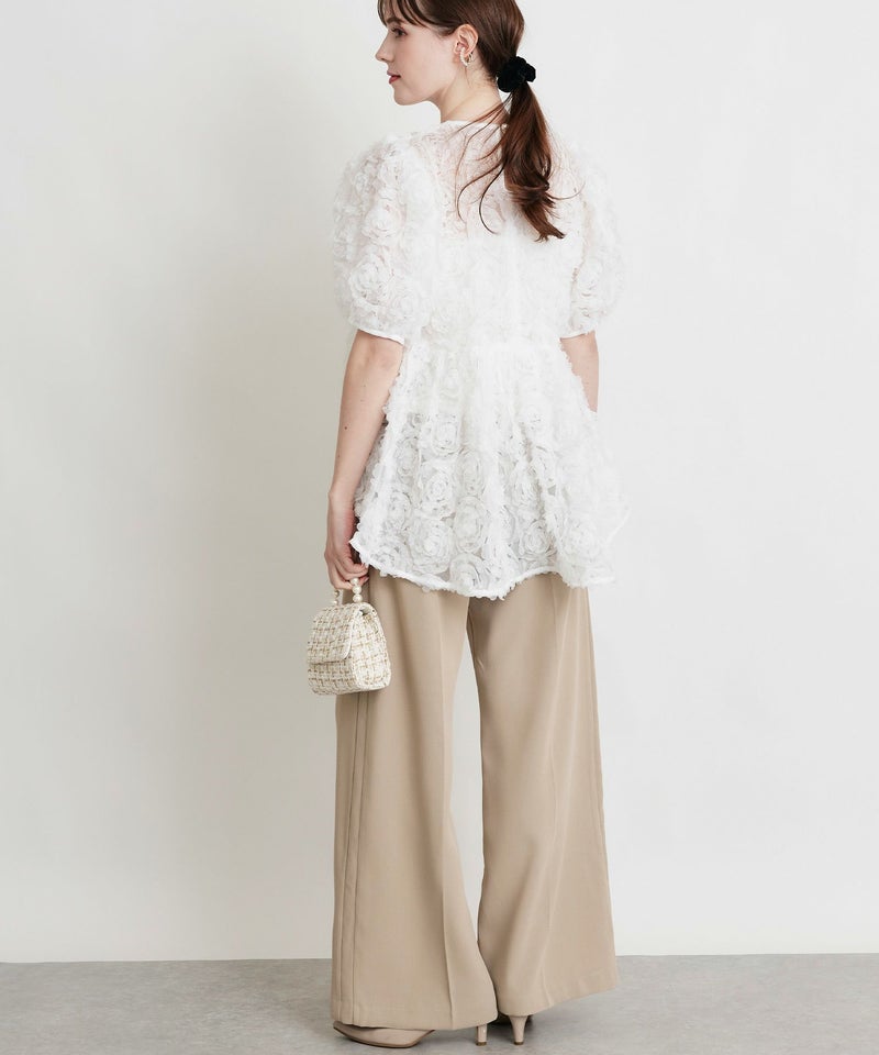 model：H160　着用サイズ：M　ベージュ