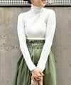 model：H162　着用サイズ：M　オフホワイト