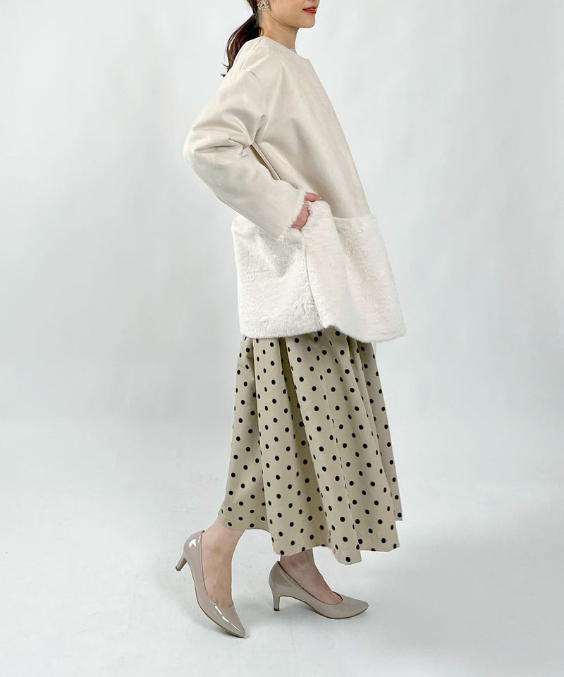 model：H164　着用サイズ：M　アイボリー