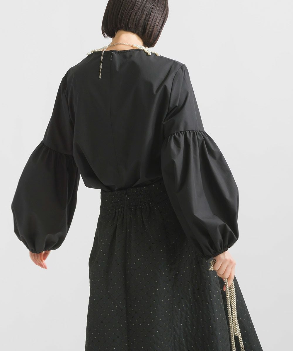 限定値下げ！my clozette 21ss バルーンスリーブブラウス　ブラック バルーンスリーブブラウス | PICCIN (ピッチン) 公式通販