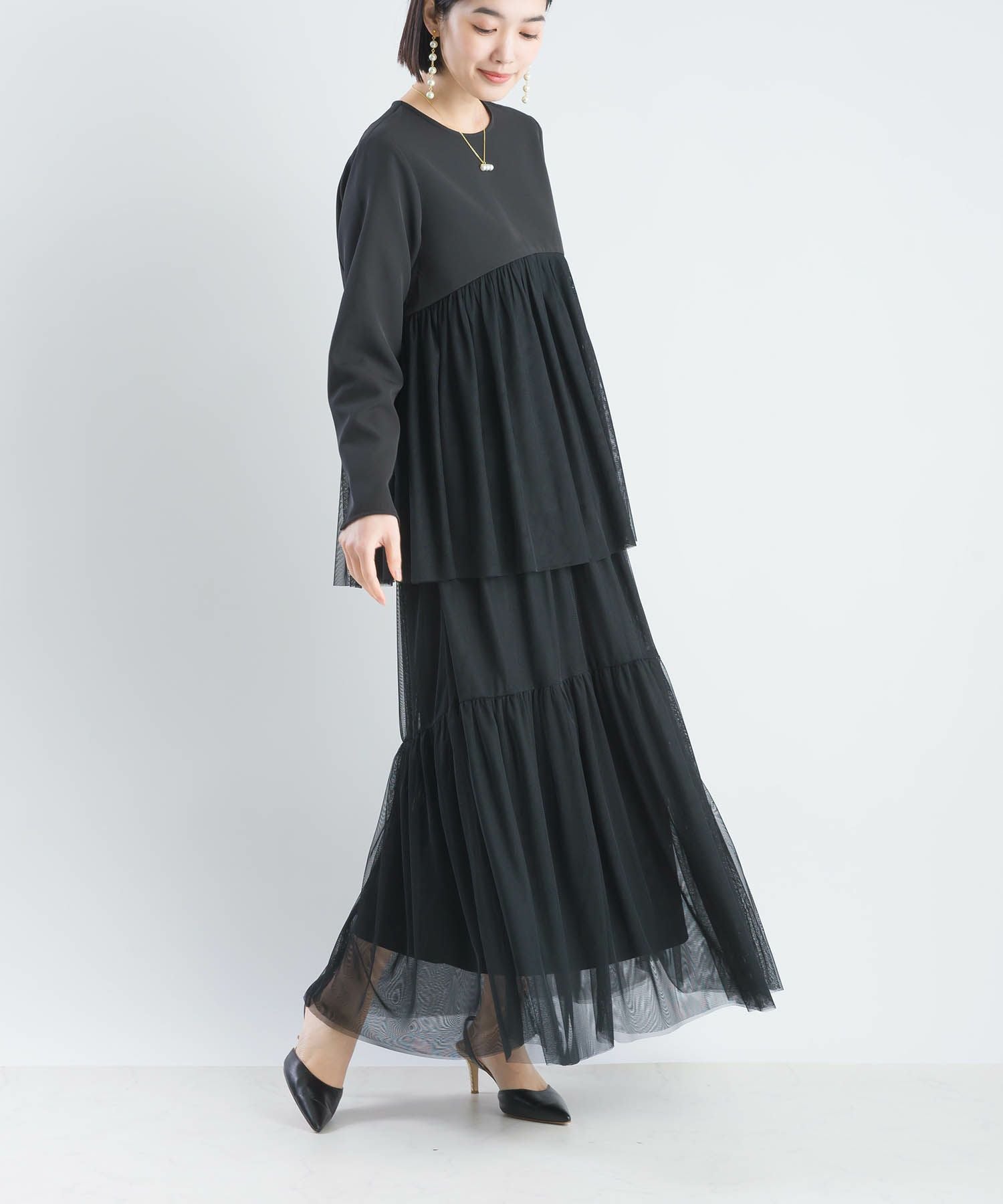 regleam レイヤードチュールプルオーバー レイヤードチュールプルオーバー｜LAYERED TULLE PULLOVERの通販｜regleam
