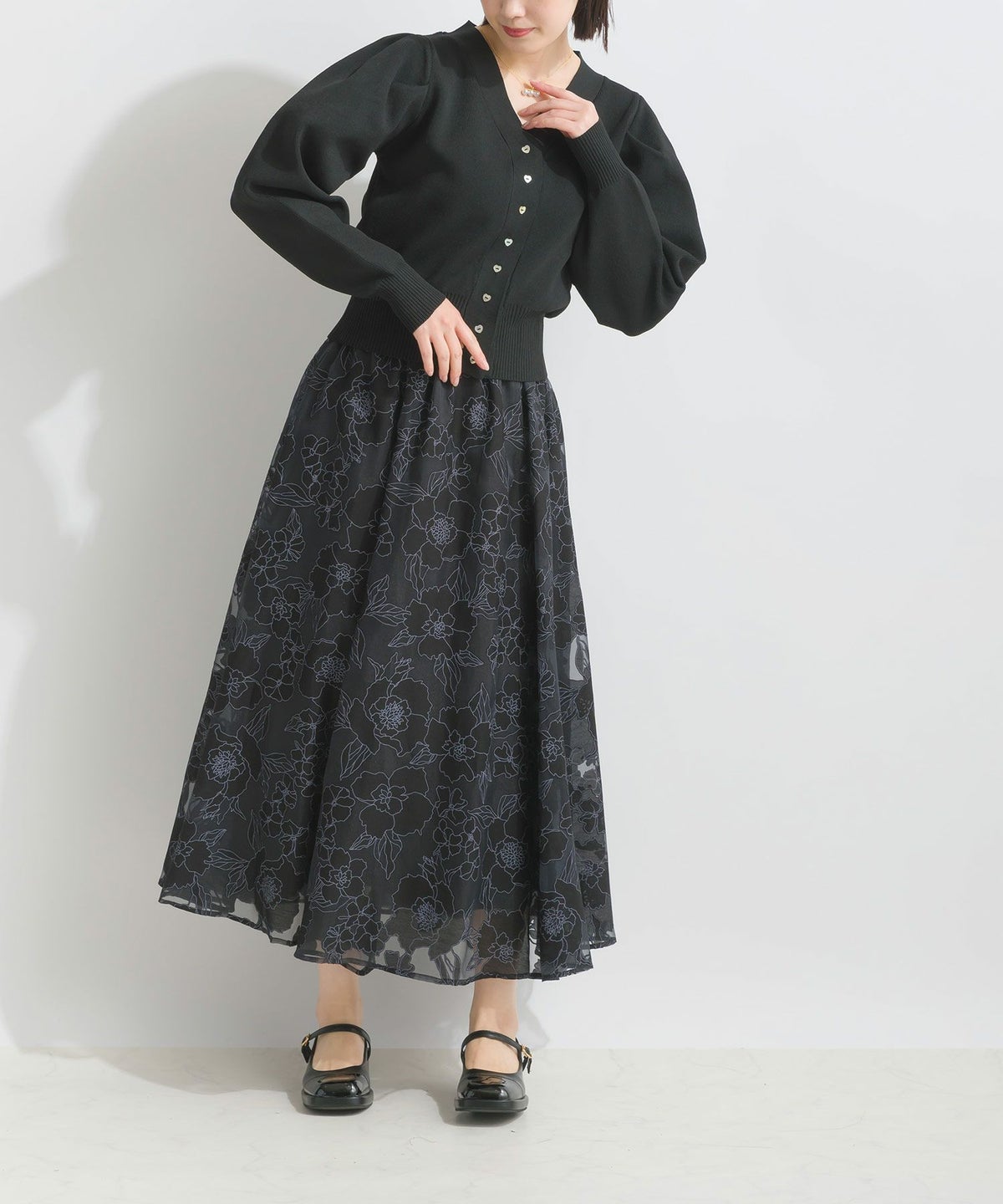 model：H162　着用サイズ：M　ブラック