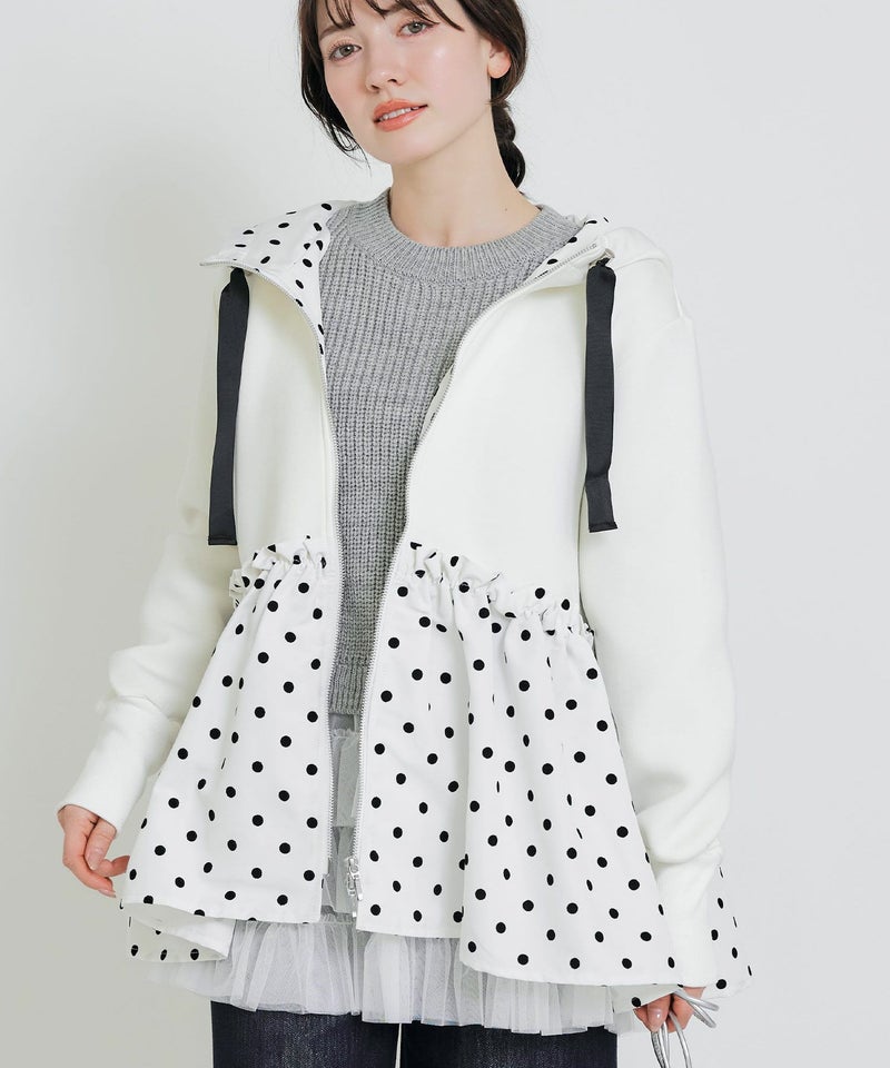 model：H155　着用サイズ：M　オフホワイト