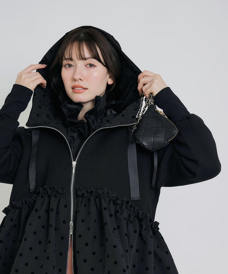 model：H155　着用サイズ：M　ブラック