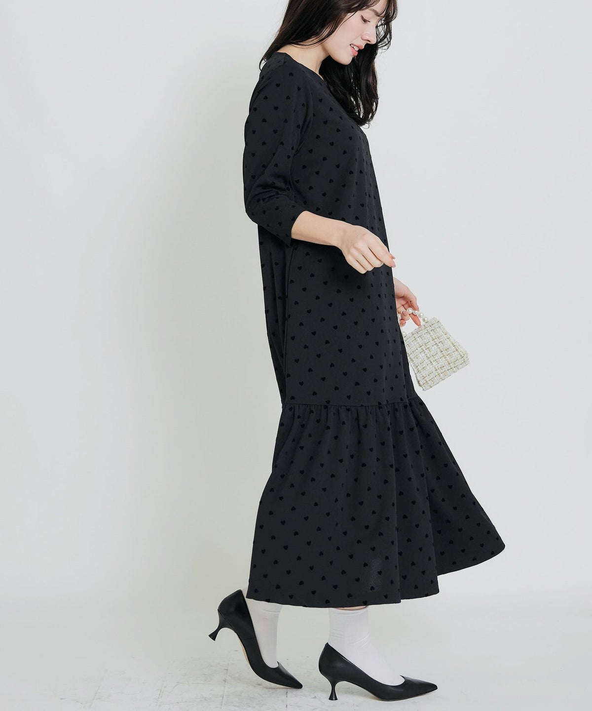 model：H155　着用サイズ：M　ブラック