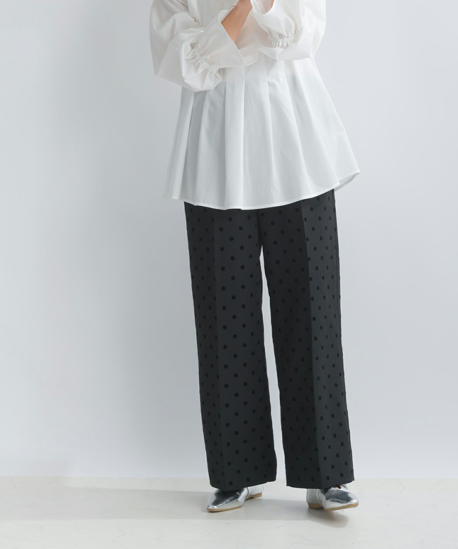 フロッキードットセミワイドパンツ | PICCIN (ピッチン) 公式通販
