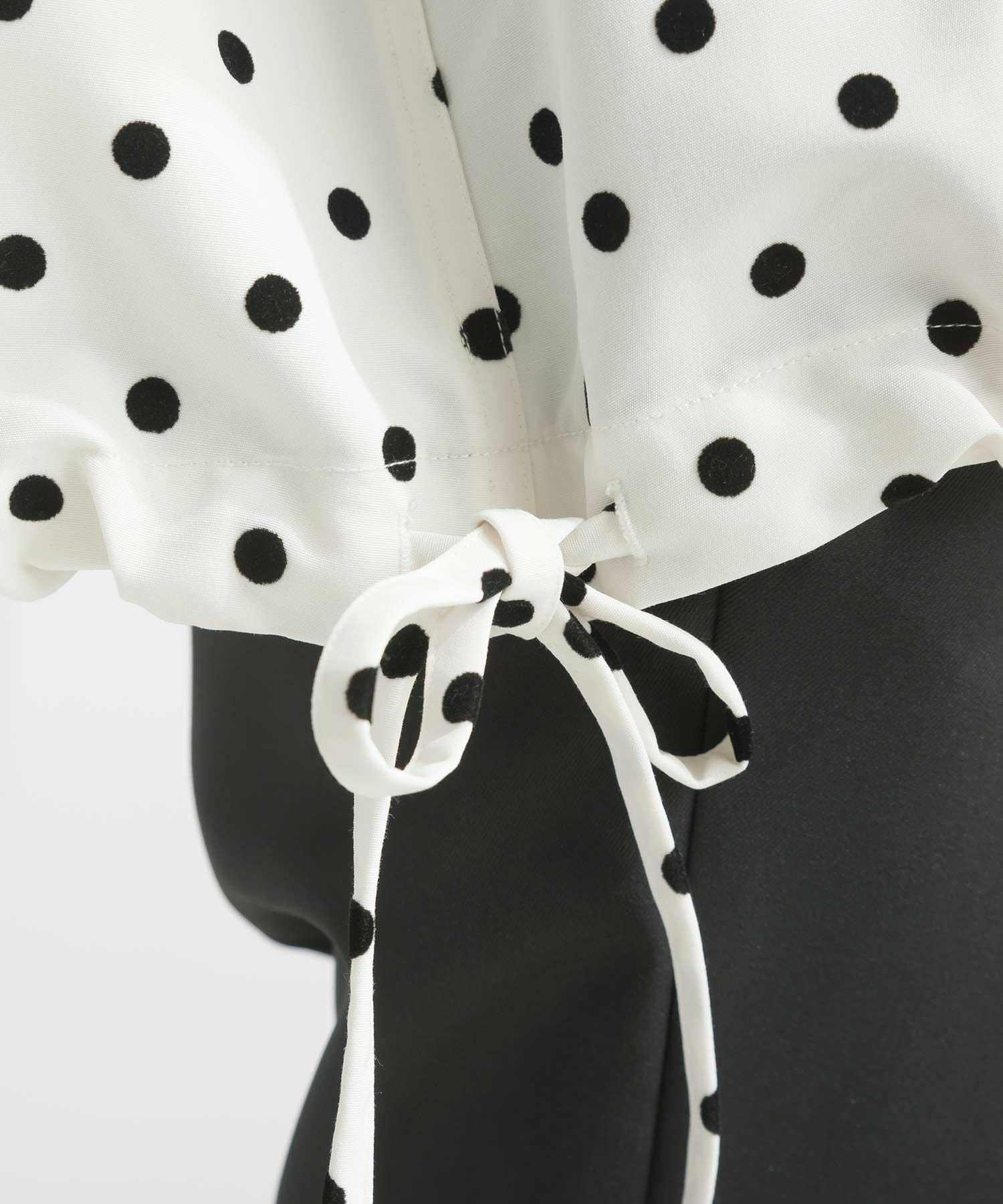 フリル付きフードフロッキードットパーカー | PICCIN (ピッチン) 公式通販