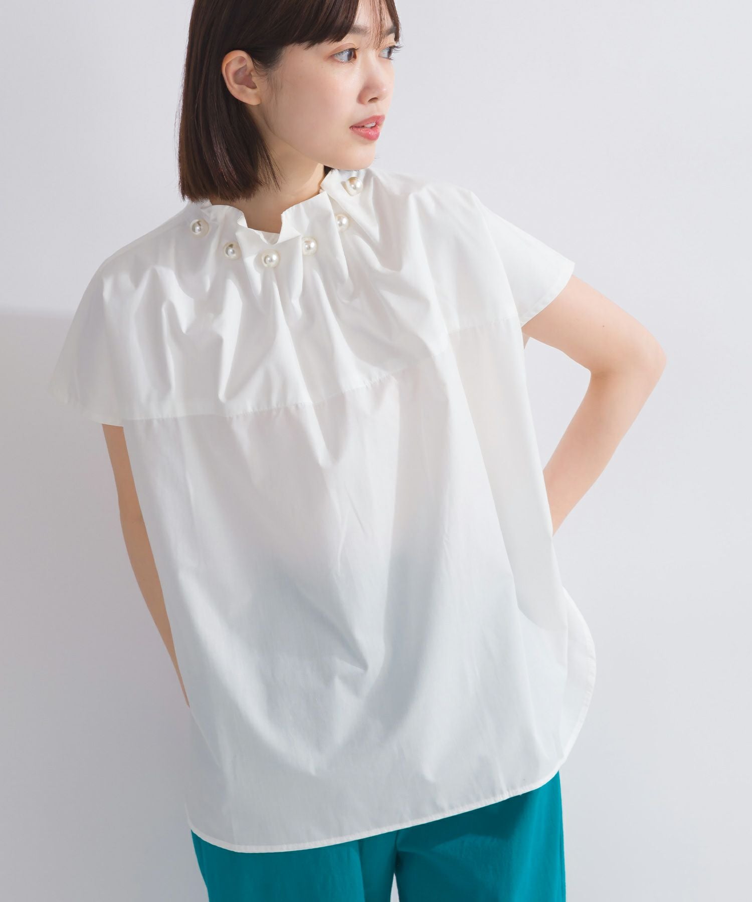 【新品】PICCIN ピッチン　襟ビックパールブラウス 襟ビッグパールブラウス | PICCIN (ピッチン) 公式通販
